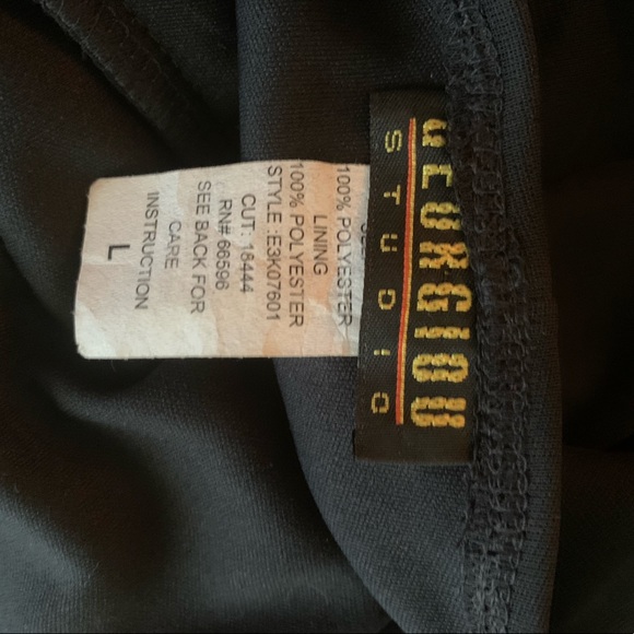 Georgiou long spaghetti strap dress, with diamonds on the front, top area. - Picture 3 of 3